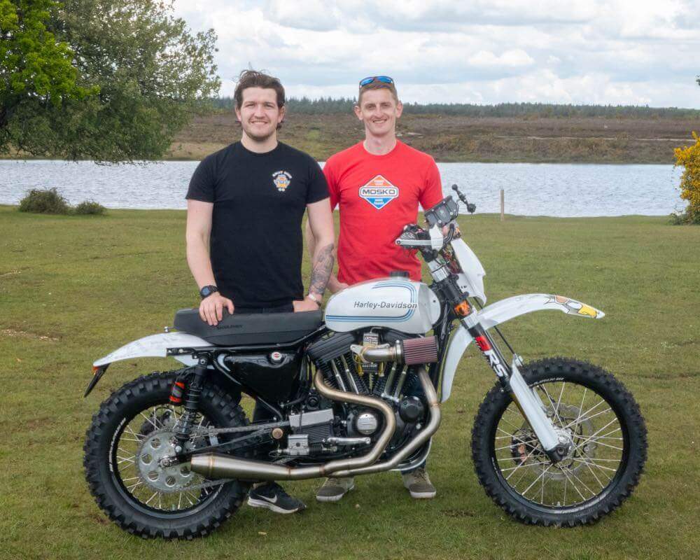 Blog: Full HD 2. Ollie Moto and Aled with the (nearly) finished Full HD rally bike.